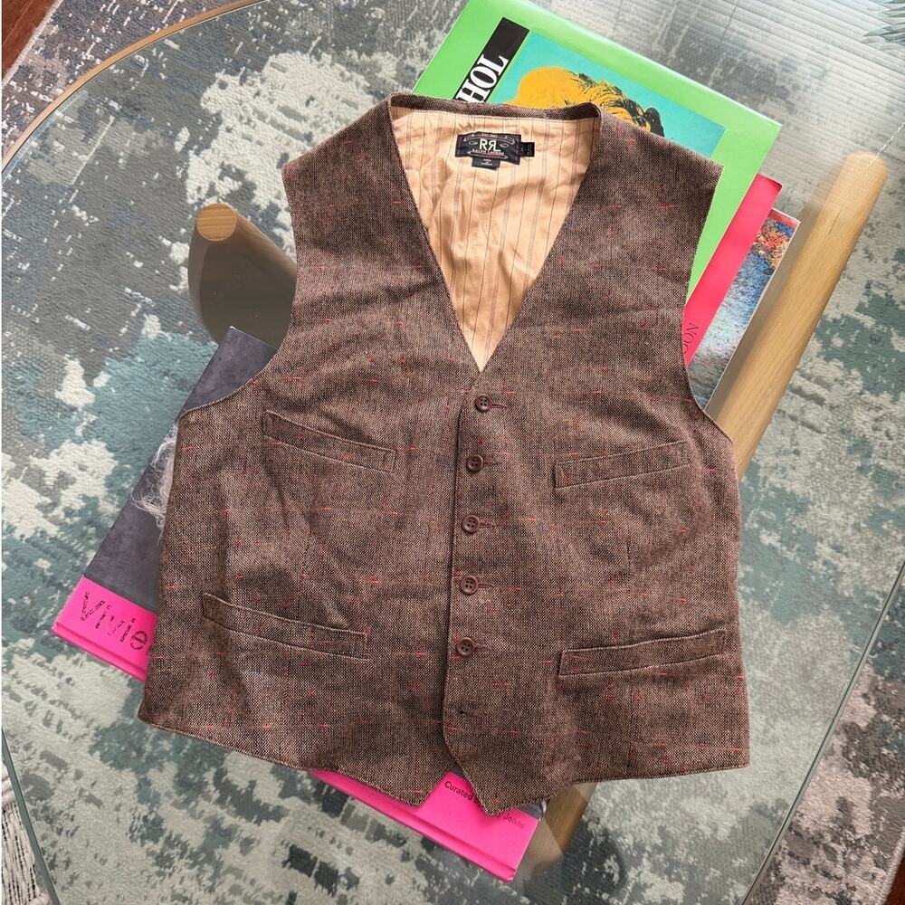 RRL Ralph Lauren Men's Donegal Tweed Vest